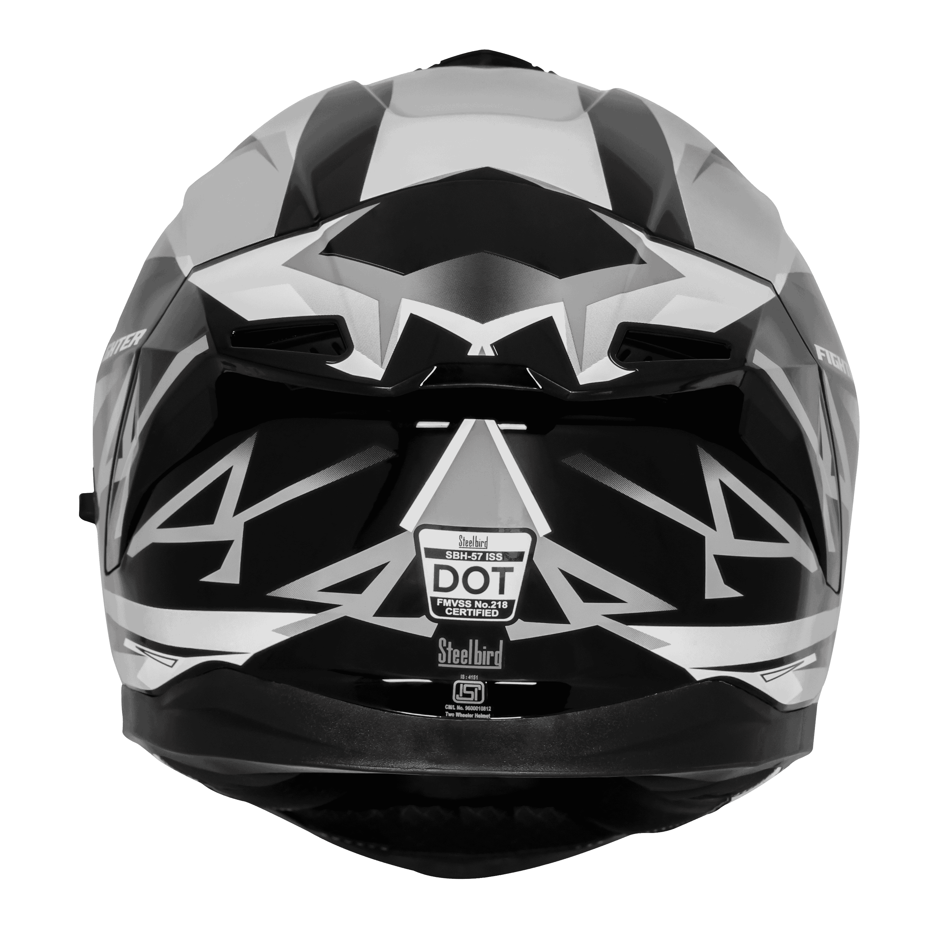SBH-57 ISS FIGHTER F4 GLOSSY BLACK WITH WHITE
